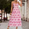 Casual Dresses Women's Bohemian Style Print Dress Fashion Sling Strapless Backless Long Skirt Summer For Women Elegant