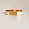 Bracelete de luxo Classic Classic 12mm Wide Gold Bracelet Jewlery Designer for Women Bolle