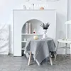 Pano de mesa simples waffle branco nórdico decorativo pogal fundo piquenique sobremesa almofada lenço fdan428