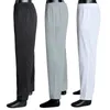 Ethnische Kleidung Muslim Arabische Männer Hosen Lässige elastische Taille Lange Hosen Weiß Schwarz Graue Hose Jubba Thobe Eid Ramadan Saudi Robe