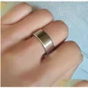 Band Rings 50st Simple Plain 8mm Sier Rostfritt stål Elegant Ring Classic Jewelry Mens Womens Finger Party Gift Drop Delive Dhgarden DHPC5