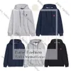 Hommes Femmes Designer Polo Zip Up Sweat À Capuche Mode Polo Sweat Tops Hommes Luxurys Vêtements Manches Vêtements Taille M-xxl 336