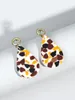 Boucles d'oreilles pendantes AENSOA motif abstrait Unique goutte d'eau en argile polymère pour femmes géométrique Pendientes goutte bijoux faits à la main