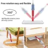 DARIS Spray Floor Mop With Reusable Microfiber Pads 125cm Long Handle Flat Mop For Home Kitchen Cleaning Mop Tools 360° Rotation 240315