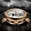 Lige/lige Waterproof Lunar Full Automatic Mechanical for Men's Advanced Fashion Watch