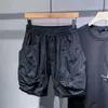 Shorts masculinos moda masculina caogo shorts grande bolso jogger shorts hip hop roupas de rua harajuku calças plus size roupas de rua hip hop calças esportivas j240322