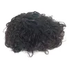 Toupees PU Base Curl 100% Human Hair Always Wave Curly Texture Thin Skin Toupee