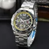 Tog Original Brand Quartz Watches For Mens Multifunction Classic Carrera Full Steel Watch Chronograph Automatic Date AAA Clocks