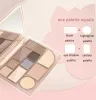 Shadow Judydoll Tien kleur make -up uitgebreide schijf oogschaduw disk poeder blusher afslankte hoogtepunt grond kleur make -up palet