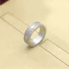 Bague en diamant complet pour femmes et hommes, bague de styliste en titane et acier, plaqué or Rose, argent, bague tricolore, fiançailles de mariage pour hommes