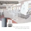 Controle WiFi Smart Glass Panel Lichtschakelaar Tuya App Afstandsbediening Werk met Alexa Echo Google Home RF433 EU Type Touch 1/2/3 Gang