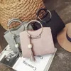 Bolsas de ombro 2024 mulheres pu couro elegante bolsa bolsa senhora moda borla sólida pequena bolsa crossbody