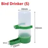 Autres fournitures d'oiseaux Mangeoire en plastique Alimentation en eau Alimentation automatique Buveur Perroquet Pet Boire Coupe Bols Distributeur