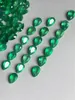 Losse edelstenen peer gesneden natuurlijke groene agaat 3x4mm tot 5x7mm waterdruppel voor sieraden