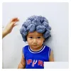 Andenken Topi Anak Perempuan Laki Lucu Wanita Tua Rambut Perücke Beanie Benang Wol Rajutan Bayi Fotografi Requisiten 3 M 5T Drop Lieferung Baby Otrut