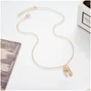 Pendentif Colliers Collier de plumes Long Pull Chaîne Déclaration Bijoux Collier Pour Femmes Mode Drop Livraison Pendentifs Dhbkz