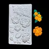 Rose Vine Lace Silicone Mold, European Relief Fondant Mold for Cake Decorating, Alla hjärtans dag, årsdagen Cupcake Topper, Chocolate, Cookies 1221898