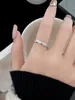 Linage Diamond ring S925 puur zilver licht luxe stijl hoogwaardig gevoel verguld 18K rose goud gestapelde ring paar ring cadeau