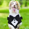 Dog Apparel Pet Clothes Fashion Party Show Formal Suit Bow Tie Shirt Ceremony Tuxedo Puppy Wedding Outfit Small Dogs Cats