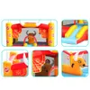 Kid Bouncer Jumper Moonwalk Castello Gonfiabile Salto Casa di Rimbalzo con Scivolo per Bambini Trampolino Playhouse Theatre Outdoor Indoor Bull Riding Design Giocattoli Divertenti