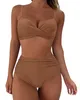 Yüzme Giyim Kadın Bikini Lüks Mayo Tasarımcı Mayo Mayo Takım Takım Polyester Çeşitli Tasarım Tatil Partisi Plajı Scrunch Y B Dhetr