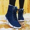 Boots Femmes Boots Hiver 2022 Furry Warm Snow Boot étanche à la cheville Femelle Femme Shoe Boots Chelsea Boots Light Casual