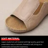 Slippers Fashion Thick Sole Wedge Women Open Toe Non-slip Beach Shoe 2024 Summer Outdoor Casual Sandals Big Size