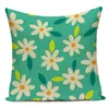 Kudde heminredning täcker konstnärlig dekorativ blommig klädsel nordisk blomma soffa 45x45 textil trädgård e2160