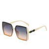 Übergroße Luxus-Designer-Sonnenbrille für Damen, Augenschutz und Sonnenschutz, Herren-Reisesonnenbrille mit quadratischem Rahmen