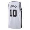 Custom Mens Youth 1 Victor Wembanyama Basketball Jersey San Devin Vassell Antonio Keldon Johnson Spur Zach Collins Tim Duncan Jeremy Sochan Tre Jones Manu Ginobili