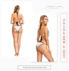 Traje de baño para mujer H80S90 Mujeres Mano Crochet Beachwear Femenino Hecho a mano Punto Damas Vendido Vendaje Push-Up Triángulo Bikini Playa Baño