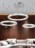 Lustres Chrome de luxe Led K9 lustre en cristal éclairage moderne pendentif plafonniers lampe pour salon Suspension maison déco