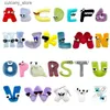 Stuffed Plush Animals Alphabet Lore Plush Toys Anime Doll Kawaii 26 English tters Number Stuffed Toys Kids Enlightenment Montessori Plush Toy Gifts L240322