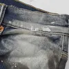 Jeans viola jeans da uomo alla moda jeans antimelli pantaloni casual estivi pantaloni lunghi lunghi