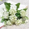 Faux Floral Greenery 1PC Silk Carnations Bouquet Christmas Home Decoration Accessories Wedding Decorative Scrapbooking Flowers Artificial Plants Y240322