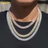Factory Directly Sales Hip Hop Jewelry Good Price 925 Silver Cuban Link Chain Vvs Moissanite 10mm Iced Out Cuban Necklace