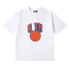 Designer Luxury Kith Classic Spring/Summer 2024 New York Trend Comfort Brand Basketball Print High Quality Double Cotton Corth Sleeve