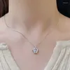 Pendants 0.3CT D Color Moissanite Necklace Pendant For Women S925 Silver Diamond Crown Design Neck Chain Charm Jewelry