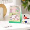 Kalendarz 2024 Kawaii Kuromi Cinnamoroll My Melody Cartoon Calendar Desktop Dekoracja anime Sanrios Girl Heart Cute Calendar Book Y240322