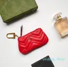 Femmes Change Pocket JumboCoin Sacs à main Designer Sac de luxe Portefeuille en cuir Sacs à rayures rouges pour hommes Lettres d'or Titulaire de la carte Porte-clés de mode avec boîte