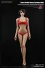 Action Toy Figures Jiaou Doll 1/6 Flexibel kvinnlig sömlös kropp 12-tums Asiatisk Europen Liten Mid Large Breast Action Figur Multicolor Skin Body 240322