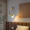 Lampada da parete Moderna in cristallo con corna Sconce Testata del letto Deco Lampada da montaggio a LED Illuminazione impermeabile per il bagno