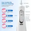 Outros aparelhos Irrigador oral 4 modos 8 bocal 310ml grande tanque de água carregamento USB IPX7 à prova d'água branco portátil spray dental linha de água H240322