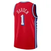 Custom Mens Youth 21 Joel Embiid Sixer Basketball Jersey Tyrese Maxey Tobias Harris Paul Reed Kelly Oubre Jr Buddy Hield Allen Iverson Kyle Lowry Melton McClung