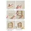 Decorative Plates Display Case Creative Figure Stand Elegant Wall-Mounted Collection For Figures Toys Miniatures Rocks