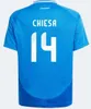 FC 2024 Jerseys de futebol da Itália Versão Maglie da Calcótica Totti Verratti Chiesa Italia 23 24 25 Camisas de futebol Men.