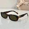 24 Summer Glimpse Sunglasses Female Designer Acetate Black Frame Outdoor Travel Sunglasses SMU 08ZS