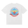 Herren T-Shirts 24SS Herren T-Shirt Paar Stil Hohe Qualität Vintage Klassische Große Weltkarte Brief Gedruckt Hip Hop Top H240401