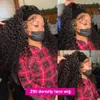 30 40 42Inch Deep Wave 250% 13x6 HD Spets Front Human Hair Wigs Brasilian Loose Curly 13x4 Spets Fronrtal Glueless peruk för kvinnor 240314