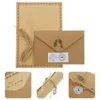 Presente Envoltório Em Branco Viajantes Notebook Inserir Página DIY Cartão Postal Envelope Para Carta Escrita Notebooks